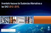 Inventario Nacional de Sustancias Alternativas a las SAO 2012 … · 2017-04-06 · 134a continúa siendo la sustancia refrigerante de mayor uso, pero se evidencia la introducción