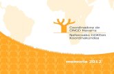 memoria 2012 - Coordinadora ONGD de Navarra · 2015-02-11 · 4 Con esta memoria de actividades del año 2012, queremos presentaros el trabajo realizado en todo un año. Trabajo que