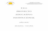 P.E.I. PROYECTO EDUCATIVO INSTITUCIONAL · 4.- Implementar un plan de formación valórica que contribuya al desarrollo personal de todos los alumnos. 5.- Aplicar en el establecimiento