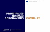 PRINCIPALES NORMAS CORONAVIRUS COVID-19€¦ · Medidas sanitarias y acciones transitorias de policía para la preservación de la vida y mitigación del riesgo con ocasión de la