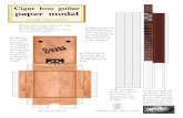Cigar box guitar paper model - Tabulatúra régizene-együttes · Cigar box guitar paper model cut and glue - string it with thread (the bottleneck slide - roll it on a pencil) 1.11..1.