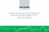 Informe de Evaluación de la Política de Desarrollo Social en …³n 2011... · 2012-03-07 · La política de desarrollo social y los pueblos indígenas iv. Consolidación del sistema