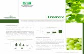 Trazex - Agrozar · Sugerimos la aplicación de TRAZEX durante todo el ciclo de desarrollo de la planta para evitar posibles de!ciencias de micronutrientes, particularmente cuando
