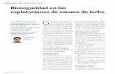 ESPECIAL VACUNO DE LECHE Bioseguridad en las explotaciones de vacuno de … · 2012-11-15 · ción de animales domésticos y sal-vajes que pueden actuar en la ex-plotación como