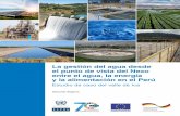 La gestión del agua desde el punto de vista del …...Eduardo Zegarra La gestión del agua desde el punto de vista del Nexo entre el agua, la energía y la alimentación en el Perú