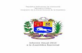 INFORME ANUAL 2010 - OAS · República Bolivariana de Venezuela Ministerio Público Despacho de la Fiscal General de la República Informe Anual 2010 a la Asamblea Nacional . Informe