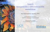 Tema 6 Integración y diferenciación numéricasrandall-romero.com/wp-content/uploads/SP6534-2020a/SP-6534-Han… · Tema 6 Integración y diferenciación numéricas Randall Romero