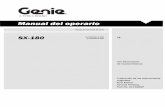 Manual del operario - Geniemanuals.gogenielift.com/Operators/Spanish/217928SP.pdf · N.º de pieza 217928SP SX-180 1 Introducción Acerca de este manual Genie le agradece que haya