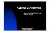 HECTOR CISTERNA MARTINEZ Profesor Técnicomecanicageneral.webcindario.com/bateria-automotriz.pdf · Para comprobar el estado de carga de una batería se usa un densímetro o pesa-ácidos.