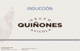 INDUCCIÓNgaq.com.mx/wp-content/uploads/2019/09/INDUCCION-ACTUAL-INCU… · Se construye la incubadora de GAQ. 1998-2000 Inicia la operación de gallinas reproductoras en Teocuitatlan