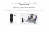 Microscopio digital portátil de Celestron (HDM) Modelo Nº ... · Si desea hacer un vídeo electrónico, tendrá primero que establecer los archivos, la asignación de la capacidad