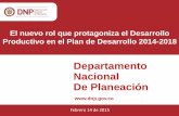 Departamento Nacional De Planeación - Mi Pymes€¦ · •Racionalizar los trámites para el desarrollo empresarial, con una ventanilla única que simplifica la creación y puesta