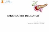 Pancreatitis del surco - svpd.org€¦ · • Lesiones quísticas en el surco o en la pared duodenal, más evidentes e hiperintensas en secuencia T2. • 3 criterios con elevado valor