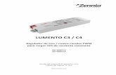 LUMENTO C3 / C4vendomotica.com/imgcsv/Manual_ZDIRGBCC3.pdf · LUMENTO C3 / C4 Regulador de tres / cuatro canales PWM para cargas LED de corriente constante ZDI-RGBCC 3 ZDI-RGBCC4