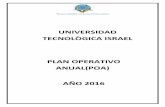 UNIVERSIDAD TECNOLÒGICA ISRAEL PLAN OPERATIVO …€¦ · 02.1.2.1.2 Revisión del hardware utilizado por los estudiantes para acceder a la WiFi para que tengan un acceso con ancho