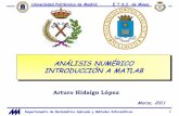ANÁLISIS NUMÉRICO INTRODUCCIÓN A MATLABprograetsime.wdfiles.com/local--files/matlab/PRACTICA 1.pdf · Elegir el directorio de trabajo Departamento de Matemática Aplicada y Métodos