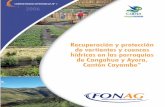 Créditos - FONAG · “Recuperación de cuencas hídricas y protección de vertientes en las parroquias de Cangahua y Ayora, Cantón Cayambe” Las comunidades de las parroquias