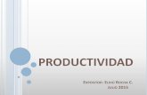 PRODUCTIVIDAD - administracion.usmp.edu.pe€¦ · «Las metas y objetivos en materia de productividad deben ser convergentes con la actividad de gobernantes, dirigentes, empresarios