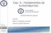 Cap. 5.- Fundamentos de turbomáquinas.ocw.uc3m.es/.../motores-termicos/cap-5-fundamentos-tm-06.pdf · W velocidad relativa C par i índice E energía inclinación de la línea media