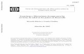  · No. 0308 Serie de Documentos de Discusión sobre la Protección Social Exenciones y liberaciones de pago para los servicios de salud en los países en desarrollo Ricardo Bitrán