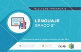 MALLAS DE APRENDIZAJE - Colombia Aprende · Mallas de Aprendizaje Grado 5° Área de Lenguaje Produce textos orales y los adecúa a las circunstancias del contexto para lograr diversos