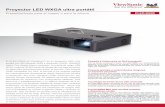 Proyector LED WXGA ultra portátil€¦ · El PLED-W600 utiliza una fuente de luz LED sin mercurio diseñada para una larga vida útil de la proyección de más de 30.000 horas, lo