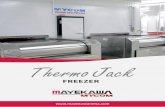 catalogo iqf thermo jack ma ly01 - mayekawamma.com · IQF Thermo Jack El Thermojack freezer MYCOM es uno de los mejores túneles de congelación rápido (IQF) que existe en el mercado