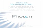 FIBRA DE PHOTON-PLATINO · Presenta un recubrimiento de algodón antiácaros y antibacterias. Algunas de las características físicas más importantes son las siguientes: A.- Si