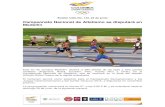 Campeonato Nacional de Atletismo se disputará en Medellín€¦ · Campeonato Nacional de Atletismo, que se realizará en la pista del estadio Alfonso Galvis Duque de la capital
