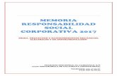 MEMORIA RESPONSABILIDAD SOCIAL CORPORATIVA 2017 RSC MEISA 2017.pdf · (Hornos, Calderas de recuperación, Intercambiadores, Aero refrigeradores, Recuperaciones de calor, Precalentadores,