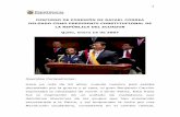 DISCURSO DE POSESIÓN DE RAFAEL CORREA DELGADO COMO ...€¦ · La institucionalidad política del Ecuador ha colapsado, ... derechos constitucionales. Doctora Ximena Bohórquez,