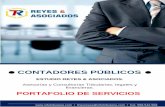 CONTADORES PÚBLICOS · Perú, representado por su Gerente C.P.C. Elvis Tineo Reyes, forman el “Grupo Reyes & Asociados” que es un grupo de profesionales y especialistas, calificados
