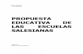 Propuesta Escuelas 2008 - Salesianos€¦ · Nacional (sdb) y Coordinadora Nacional (fma) de Pastoral Juvenil, han dado como fruto esta nueva redacción, que a la vez que actualiza