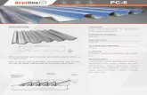 PC-6 · 2018-03-14 · Sobre cargas admisibles losa compuesta con placa PC-6 (kg/m2). ESPACIAMIENTO MÁXIMO SIN ALZAPRIMADO TEMPORAL LOSA COLABORANTE: PLACA PC-6 DISTANCIAS ENTRE
