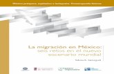 La migración en México: seis retos en el nuevo escenario ...ubicar el manejo político de los prejuicios sobre “el otro”, el migrante, en un sector de la sociedad. Es común