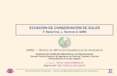 Ecuación de Conservación de Euler - UDCcaminos.udc.es/.../9_EcuacionDeConservacionDeEuler.pdf · 2017-12-01 · Ecuación de Conservación de Euler (IVc) ECUACIÓN DE CONSERVACIÓN