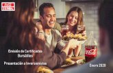 Bursátiles Enero 2020 - img.coca-colafemsa.com€¦ · Disclaimer La información contenida en esta presentación ha sido elaborada por Coca-Cola FEMSA, S.A.B. de C.V. (el “Emisor”,la