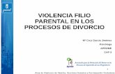 VIOLENCIA FILIO PARENTAL EN LOS PROCESOS DE DIVORCIO · 2015-08-10 · VIOLENCIA FILIO PARENTAL EN LOS PROCESOS DE DIVORCIO Padres • Apoyarles, y comprenderles antes de reflexionar