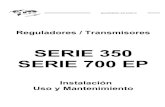 SERIE 350 SERIE 700 EP · Los instrumentos de la Serie 350 y de la Serie 700EP están provistos de cuatro columnitas estándar para su ... CONEXIÓN A LA RED DE AIRE COMPRIMIDO (Fig.