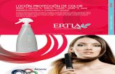 LOCIÓN PROTECCIÓN DE COLOR - AMWAY · 2010-11-24 · La Loción Protección de Color de ERTIA™ protege el cabello del daño físico, termal y ambiental. Triplica la fortaleza