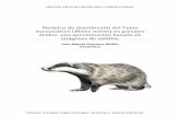 Modelos de distribución del Tejón euroasiático …...ecología con mamíferos, el EVI ha sido empleado en monitorear la distribución espacial a escala paisaje del Panda gigante