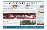 Periódico Zafarache 59 · 2017-01-03 · el diario digital de la Ribera Baja del Ebro La puesta en marcha de la plataforma N-232 en Quinto, obedece al intento de reivindicar una