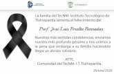 Prof. José Luis Peralta BarradasProf. José Luis Peralta Barradas ATTE. Comunidad del TecNM- I.T. Tlalnepantla. 26/ene/2020 Title condolenciasperalta Created Date 1/26/2020 8:58:57