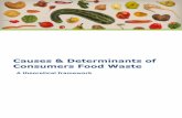 Causes & Determinants of Consumers Food Waste · 1.3 Consumer food management 7 1.4 Consumer food waste framework 8 2 Introduction 10 2.1 Objective 10 2.2 Definition of food waste