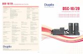 DSC-10/20 Compaginadora por Succión DSC-10/20 · bandas de succión asegura que hasta hojas barnizadas, enrolladas, y digitales con alta estática sean alimentadas constantemente.