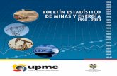  · 2017-02-19 · BOLETÍN ESTADISTICO DE MINAS Y ENERGÍA 1990 - 2010 República de Colombia Ministerio de Minas y Energía Unidad de Planeación Minero Energética Director General