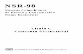 NSR-98 - Título C - Concreto estructural i TITULO C CONCRETO ESTRUCTURAL INDICE CAPITULO C.1 - REQUISITOS GENERALES