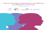 Cáncer de mama metastásico en México: Un llamado a la acción · 2018-08-01 · Cáncer de mama metastásico en México: Un llamado a la acción “Estamos frente a un enemigo