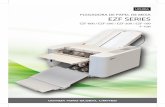 PLEGADORA DE PAPEL DE MESA EZF SERIES · Modelos de con˜guración manual Plegadora de papel para hojas de tamaño A4 EZF-200 La plegadora de papel de mejor calidad, ahora mejorada.