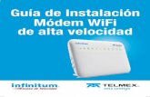 Guía de Instalación Módem WiFi de alta velocidaddownloads.telmex.com/pdf/guia-modem_Huawei_HG658d.pdf · IP/Mac, filtrado de URL, soporte de ACL, DMZ y port forwarding, previene